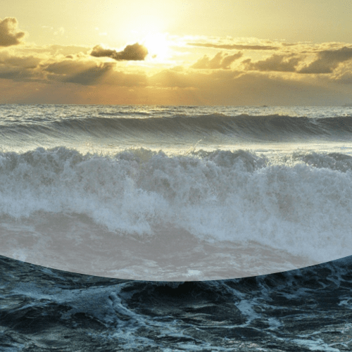 Атмосфера сильного прибоя, набегающие океанские волны - звук mp3 скачать