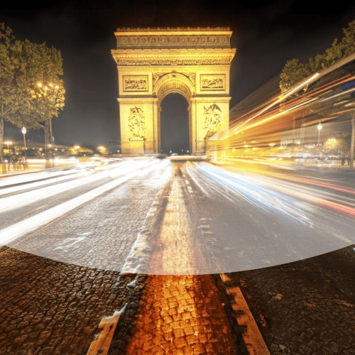 Франция, Париж: звуки в центре города, интенсивное движение, пешеходы - mp3 файл скачать